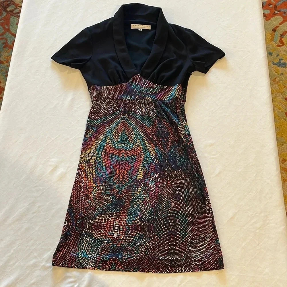 Trina Turk Los Angeles women’s silk dress size 2 EUC‎